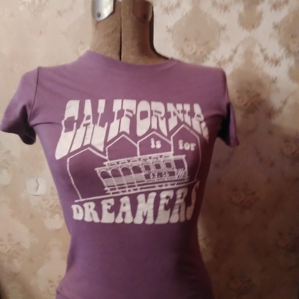 Purple graphic tee